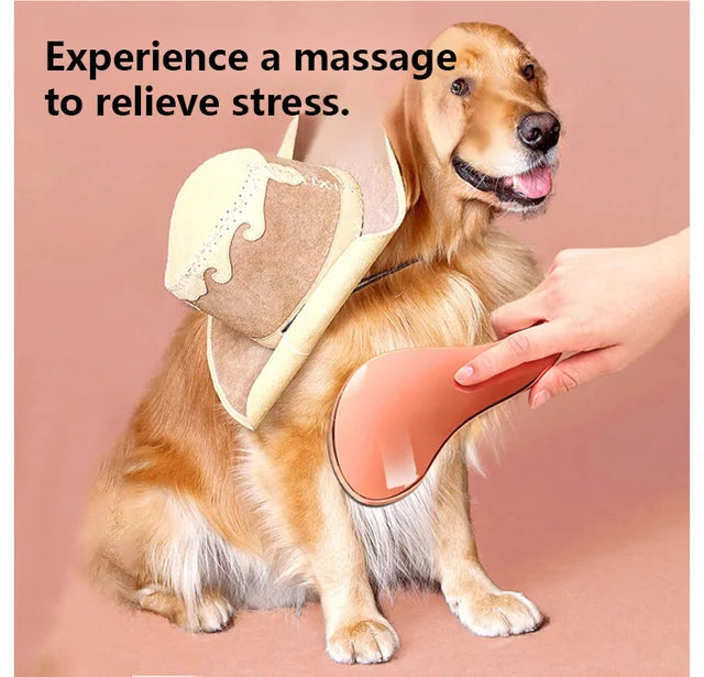 Dual-use pet grooming and styling comb for wet and dry hair