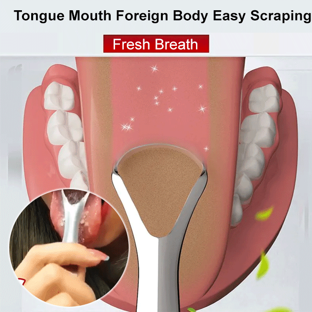 🎁✨Stainless Steel Tongue Scraper(2 PCS/SET)