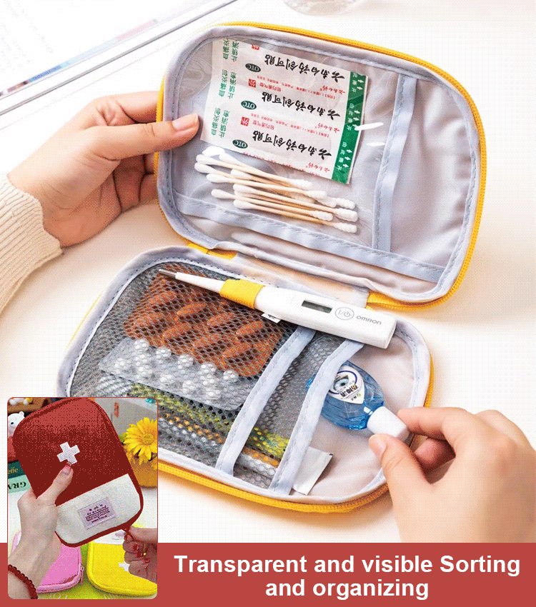 Portable travel small medicine bag