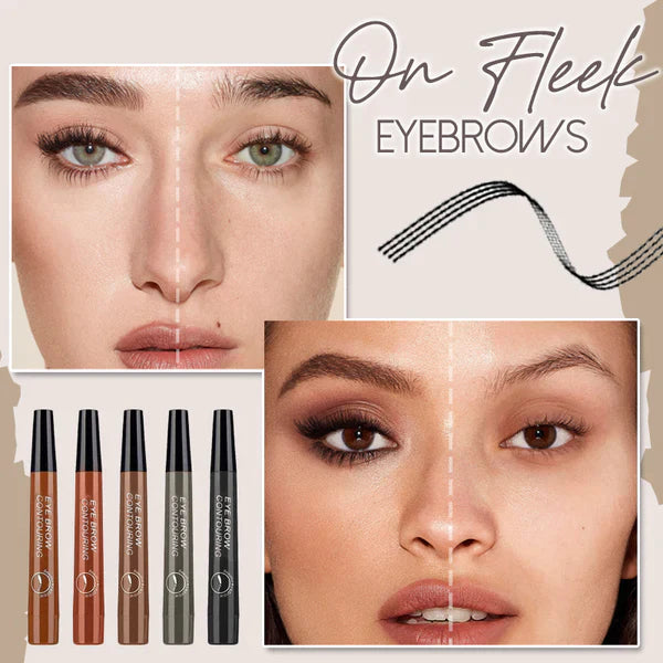 🎁Buy one get one free🎁Waterproof and sweat-proof four-pronged eyebrow pencil🎁