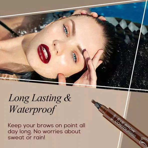 🎁Buy one get one free🎁Waterproof and sweat-proof four-pronged eyebrow pencil🎁