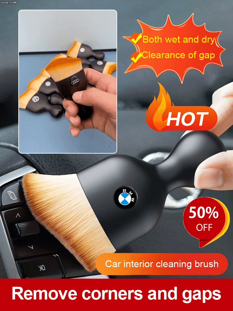 ✨Car interior cleaning brush