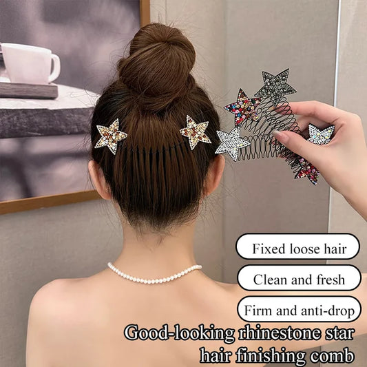 Rhinestone Star Hair Finishing Comb