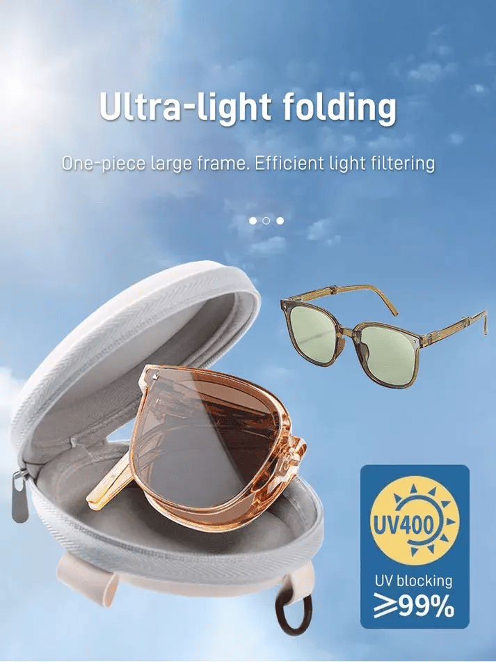 Sunscreen folding sunglasses