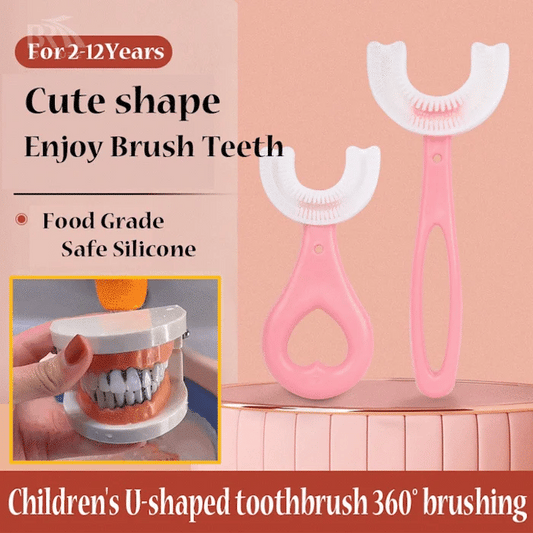 U-shaped children's toothbrush