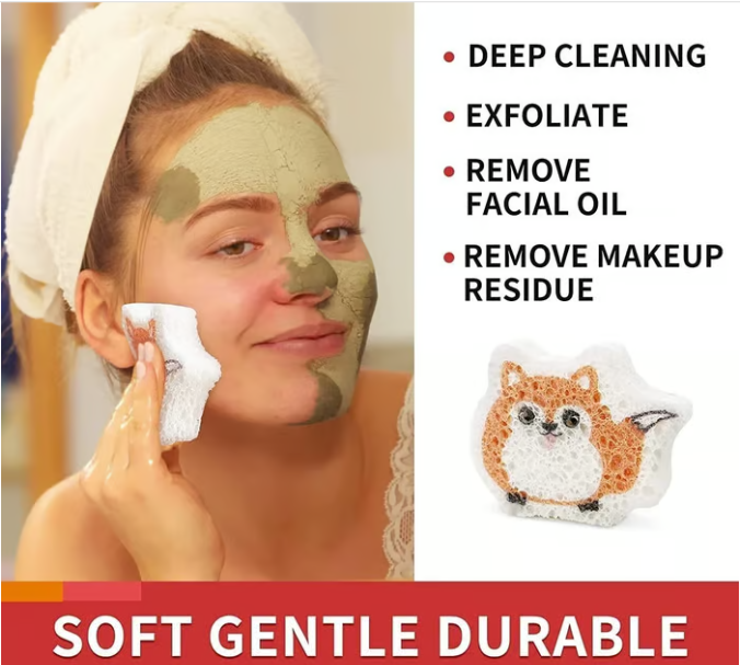 3 PCS/SET - Compressed Natural Cellulose Face Sponge