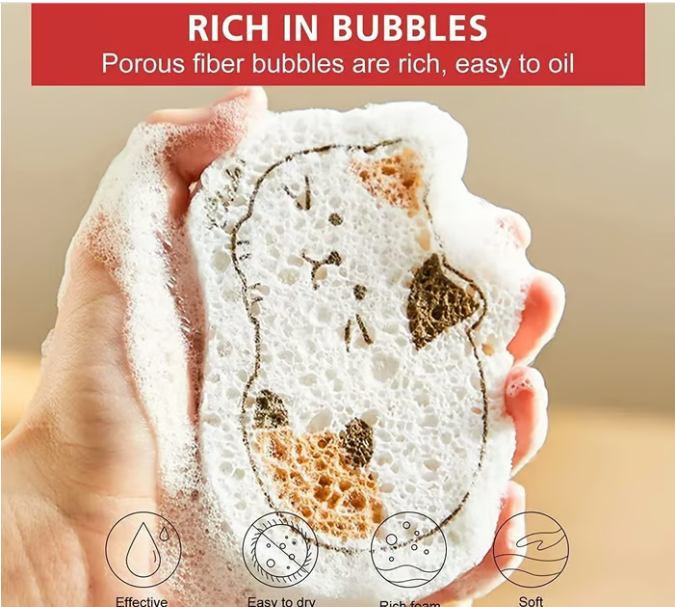 3 PCS/SET - Compressed Natural Cellulose Face Sponge