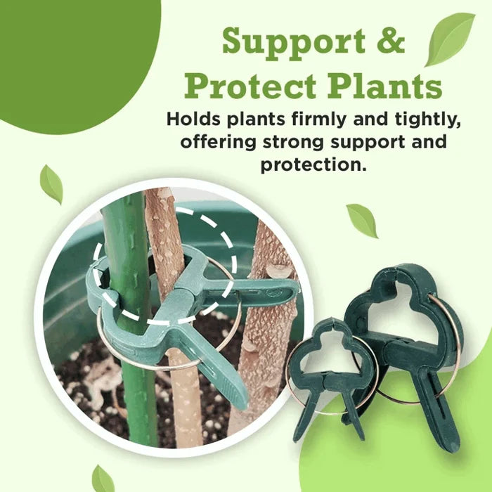 Reusable Garden Flower Lever Loop Gripper Clips