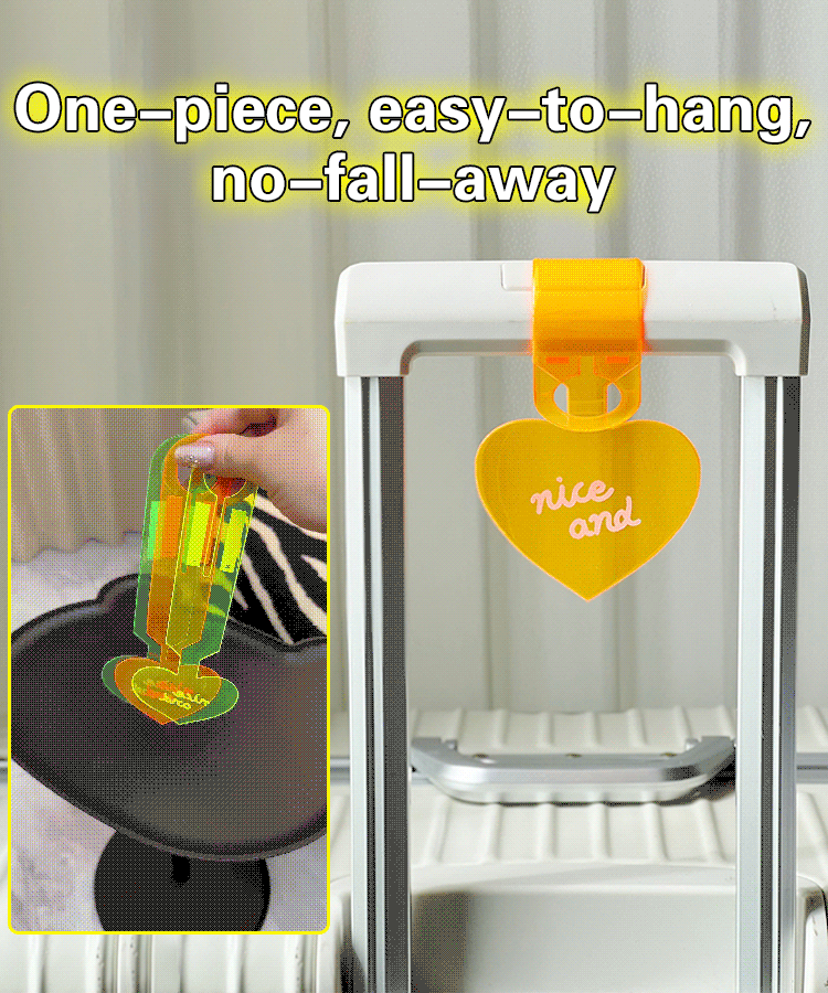 Glow-in-the-Dark Anti-Lost Heart-Shaped Luggage Tag