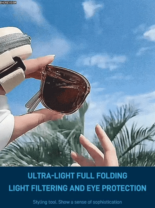 Sunscreen folding sunglasses