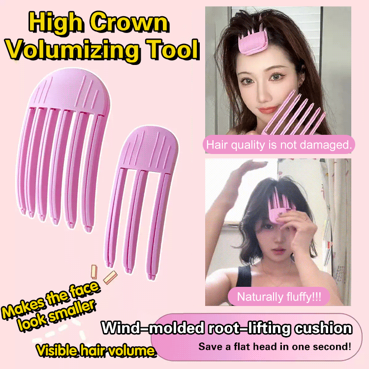 High skull top fluffy clip