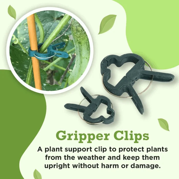 Reusable Garden Flower Lever Loop Gripper Clips