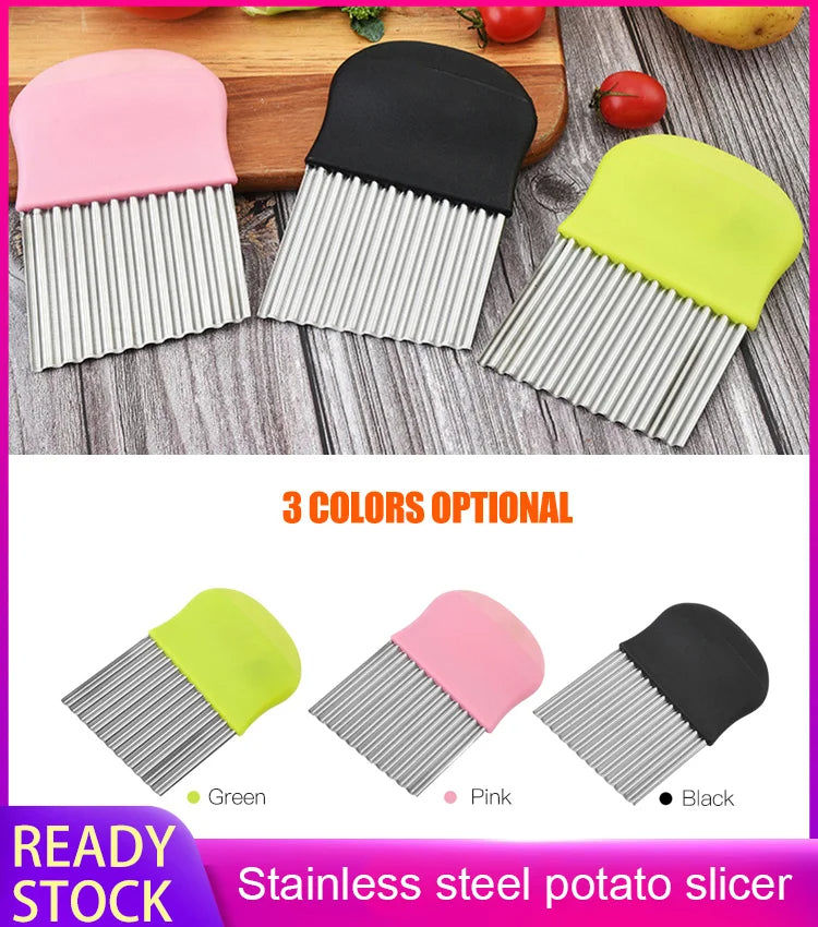 Stainless steel potato slicer