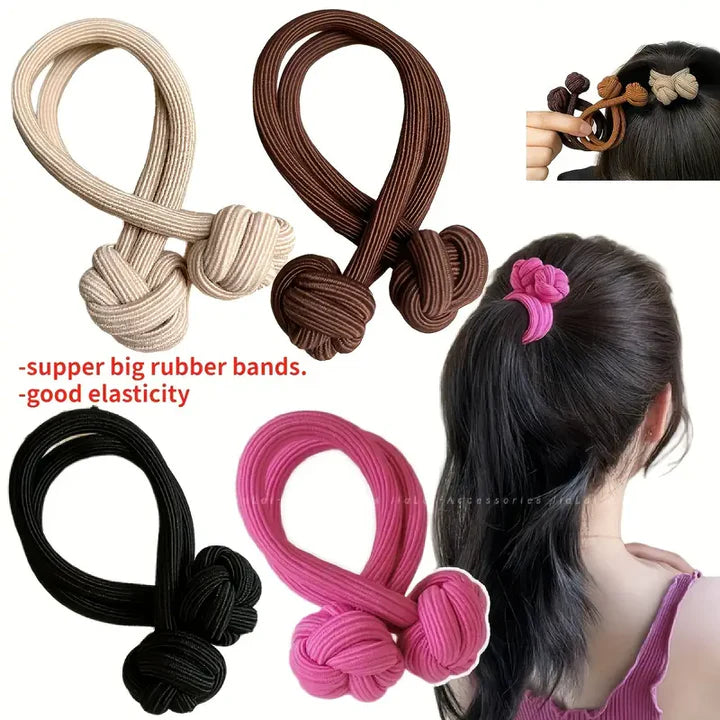 Knotted Hair Tie High Elasticity Hair Rope