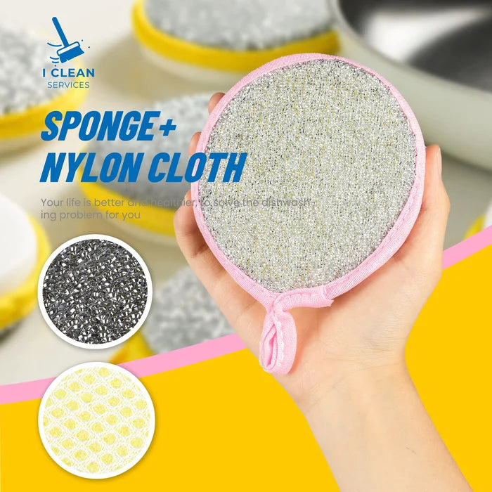 Double-sided Dishwashing Sponge 3PCS/SET