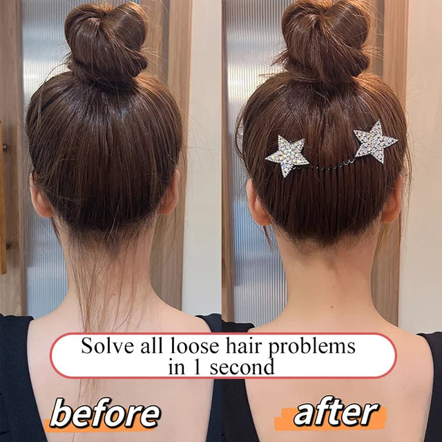 Rhinestone Star Hair Finishing Comb