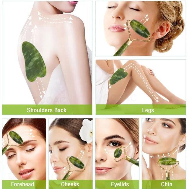 Jade Face Roller For Skin Care