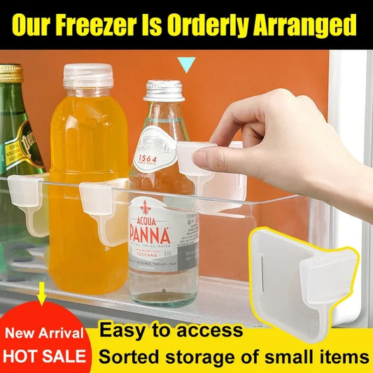 Freezer compartment clip