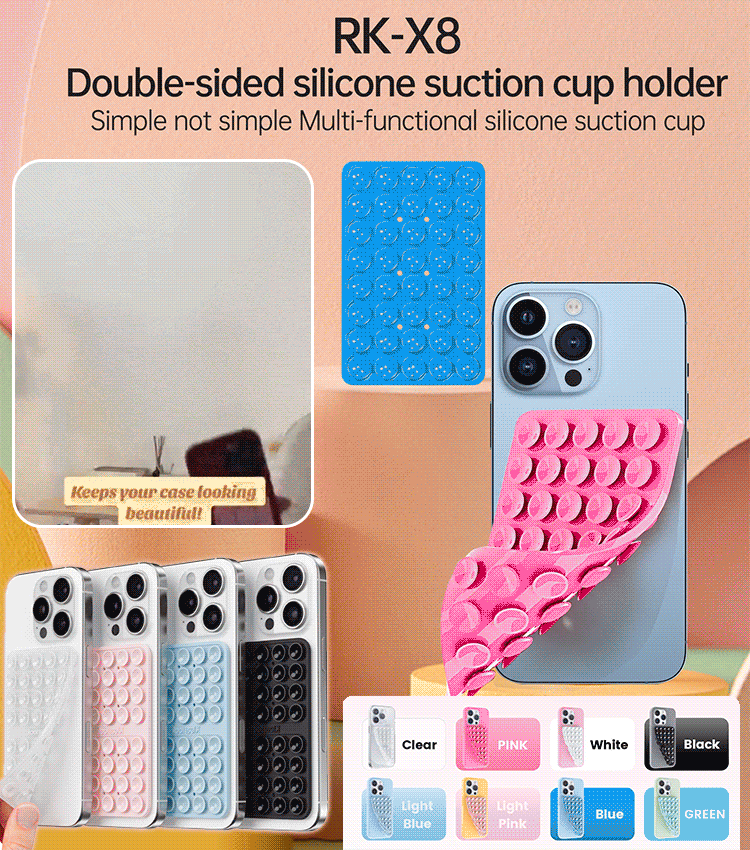 silicone phone suction cup stickers
