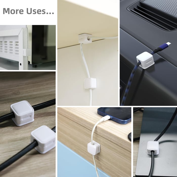 ๐ฅMagnetic Cord Organizer, Easy Secure Adhesive Cable Management