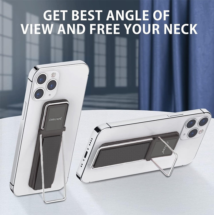 Self-adhesive palm phone holder