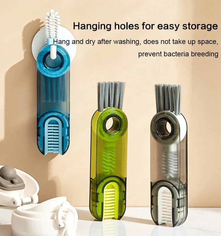 ✨3 in 1 Cleaning Brush Multifunctional Bottle Gap Cleaner Brush