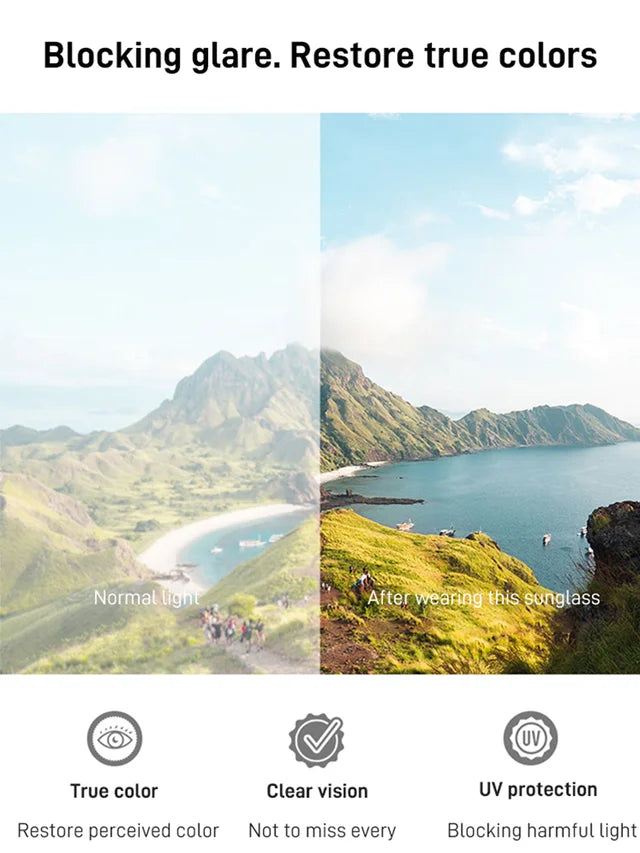 Sunscreen folding sunglasses