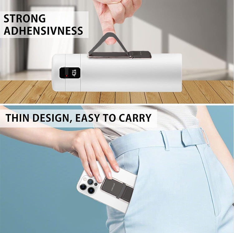 Self-adhesive palm phone holder