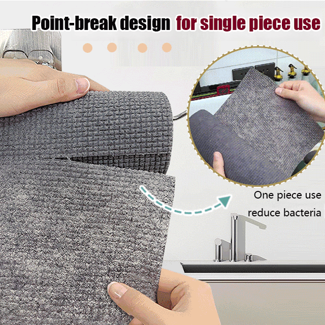 Wear-resistant lazy dishcloth for kitchen