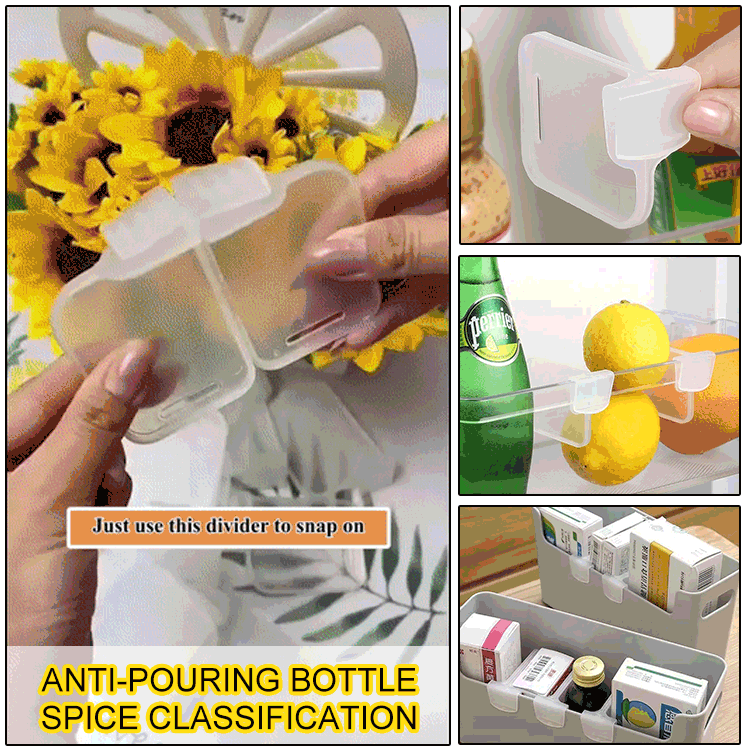 Freezer compartment clip