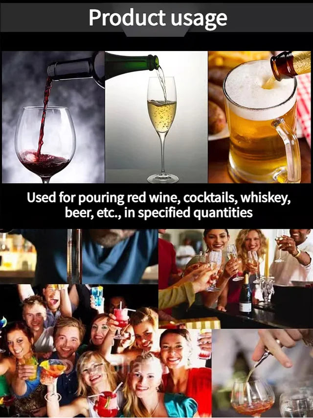 Acrylic wine pourer with lid