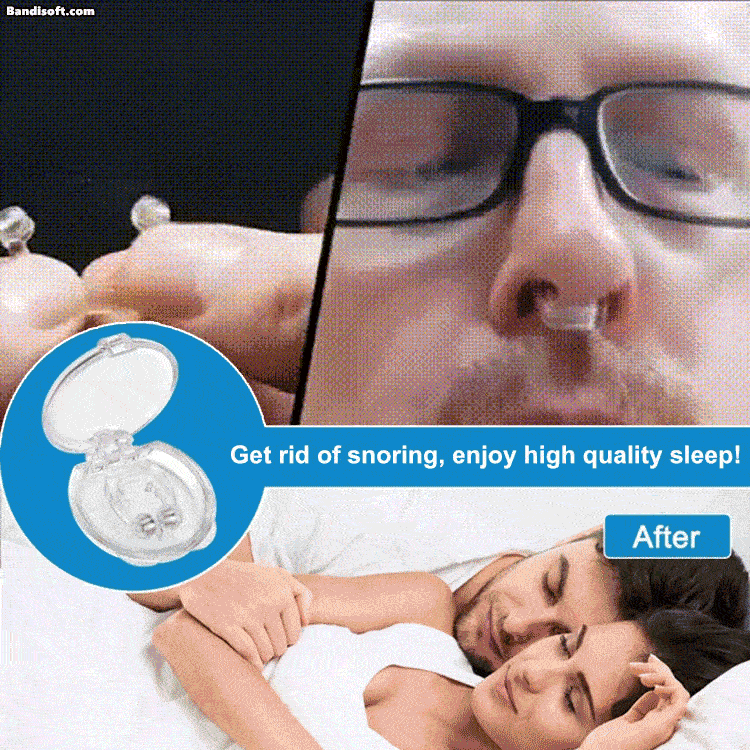 Magnetic anti-snoring device