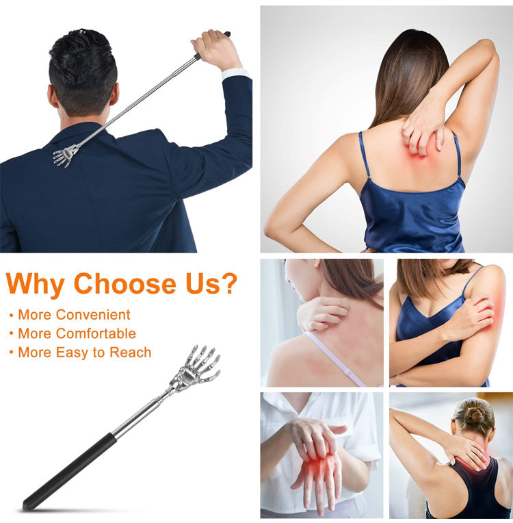 Stainless steel telescopic tickler