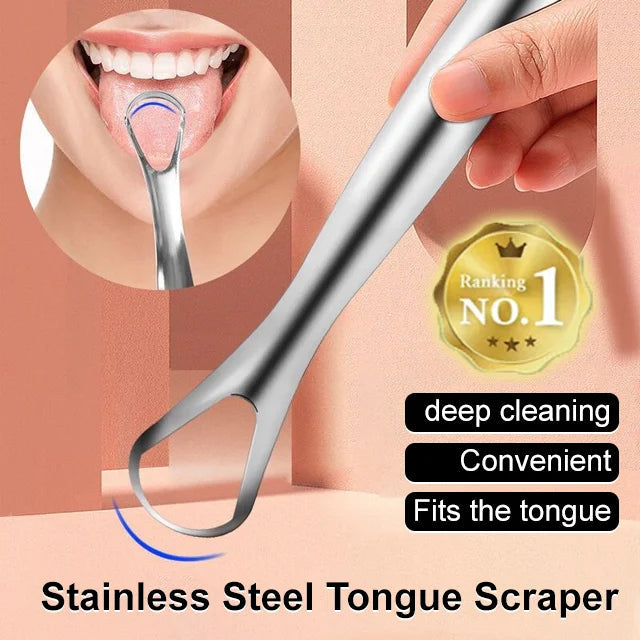 🎁✨Stainless Steel Tongue Scraper(2 PCS/SET)