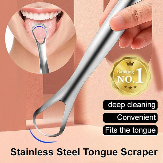 🎁✨Stainless Steel Tongue Scraper(2 PCS/SET)