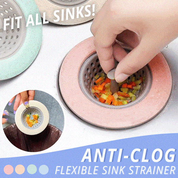 LAST DAY - 49% OFF⏰Silicone Anti-Clog Flexible Sink Strainer