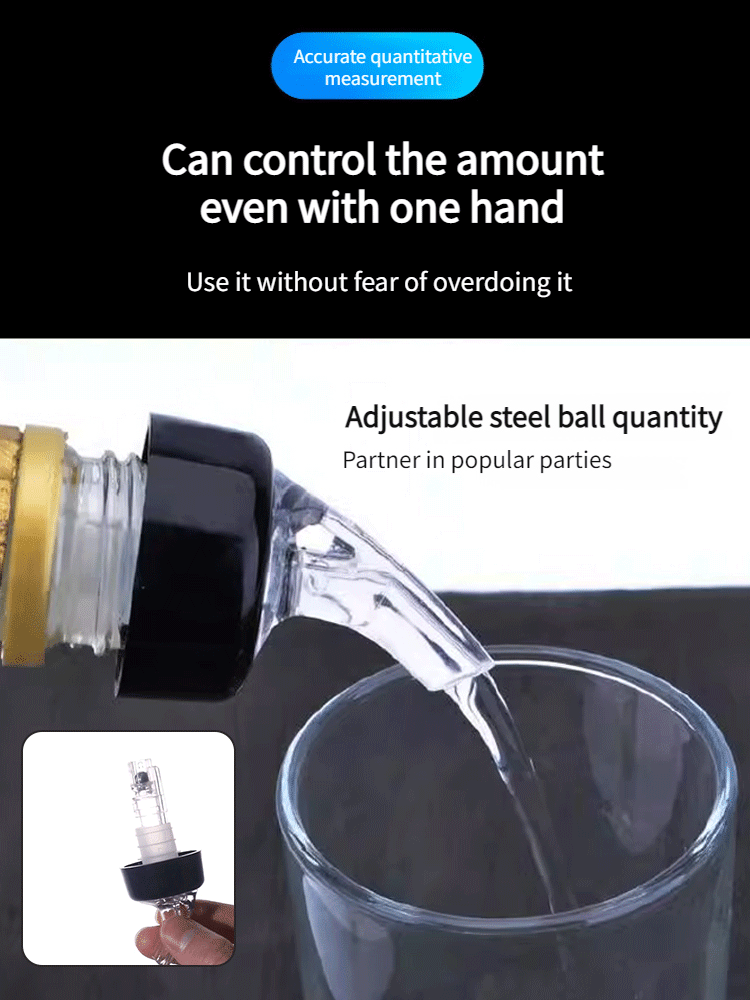Acrylic wine pourer with lid