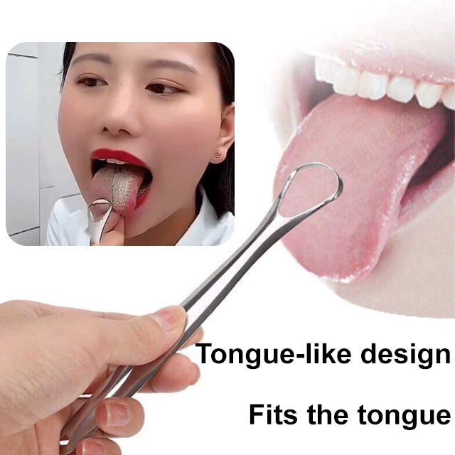 🎁✨Stainless Steel Tongue Scraper(2 PCS/SET)