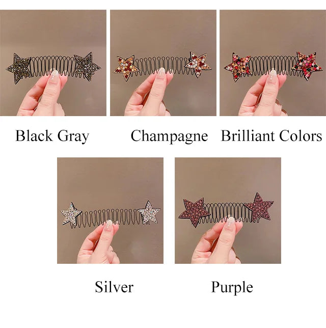 Rhinestone Star Hair Finishing Comb