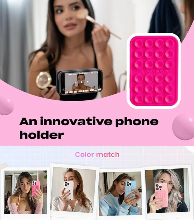 silicone phone suction cup stickers