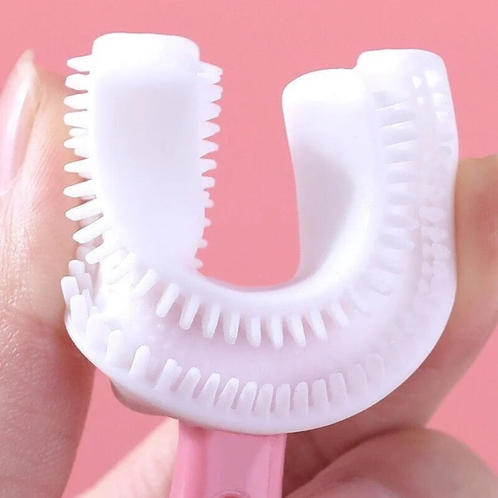 U-shaped children's toothbrush