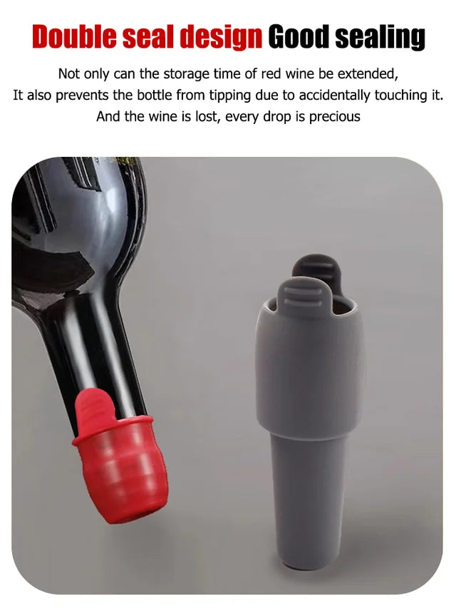 Wine sealing stopper with handle