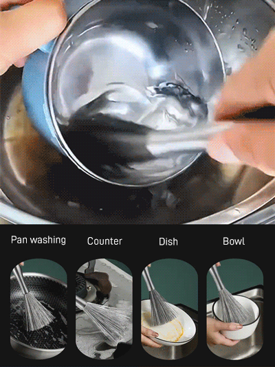 Kitchen multifunctional wire brush