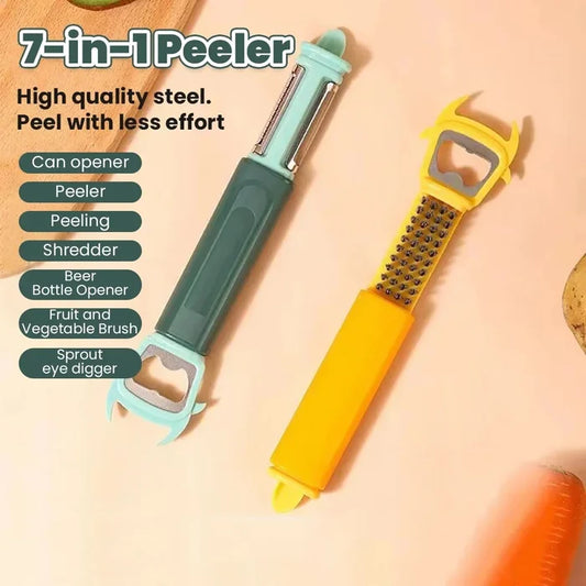 7-in-1 Beer Bottle Opener Fruit & Vegetable Peeler Kitchen Gadgets