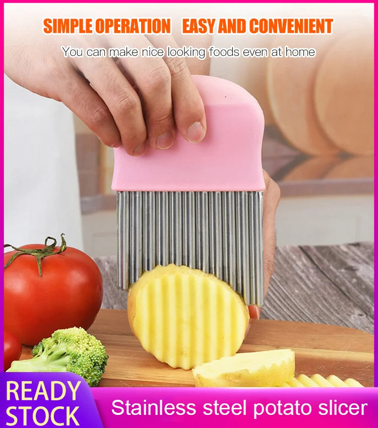 Stainless steel potato slicer