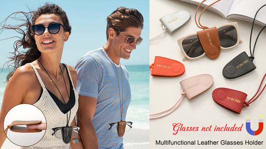 Multifunctional leather glasses frame