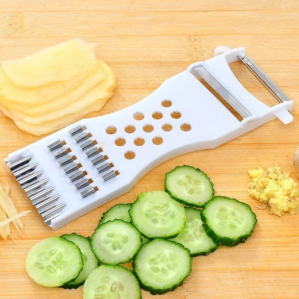 Kitchen Multifunction Plastic Frame Vegetable Fruit Grater Slicer Peeler