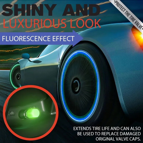 Car illuminated tire valve cap