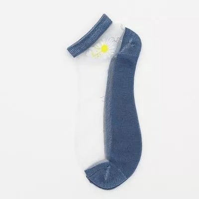 Translucent Daisy Socks(5Pairs/Pack)