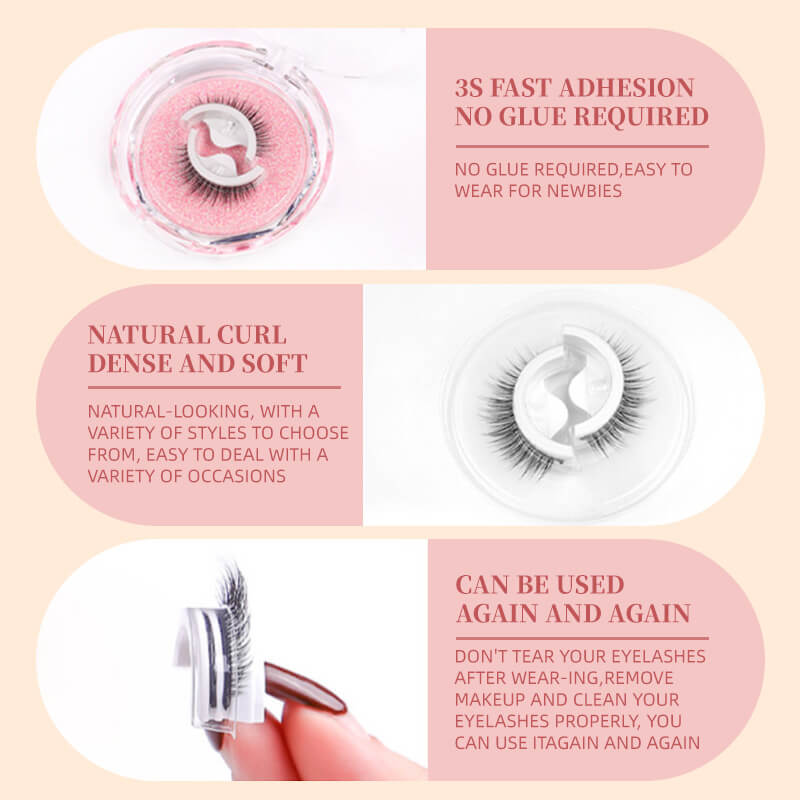 🔥Year-end Sale✨ Reusable Self-Adhesive Eyelashes 🎁Buy 1 Get 1 Free